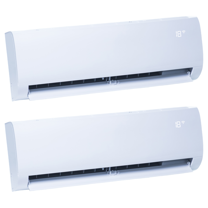 Multi-Split airconditioner binnenunits zonder achtergrond