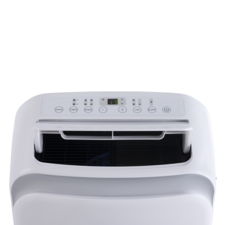 Bovenkant Flow mobiele airconditioner met luchtklep open